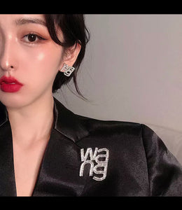 WANG Brooch and Earrings set